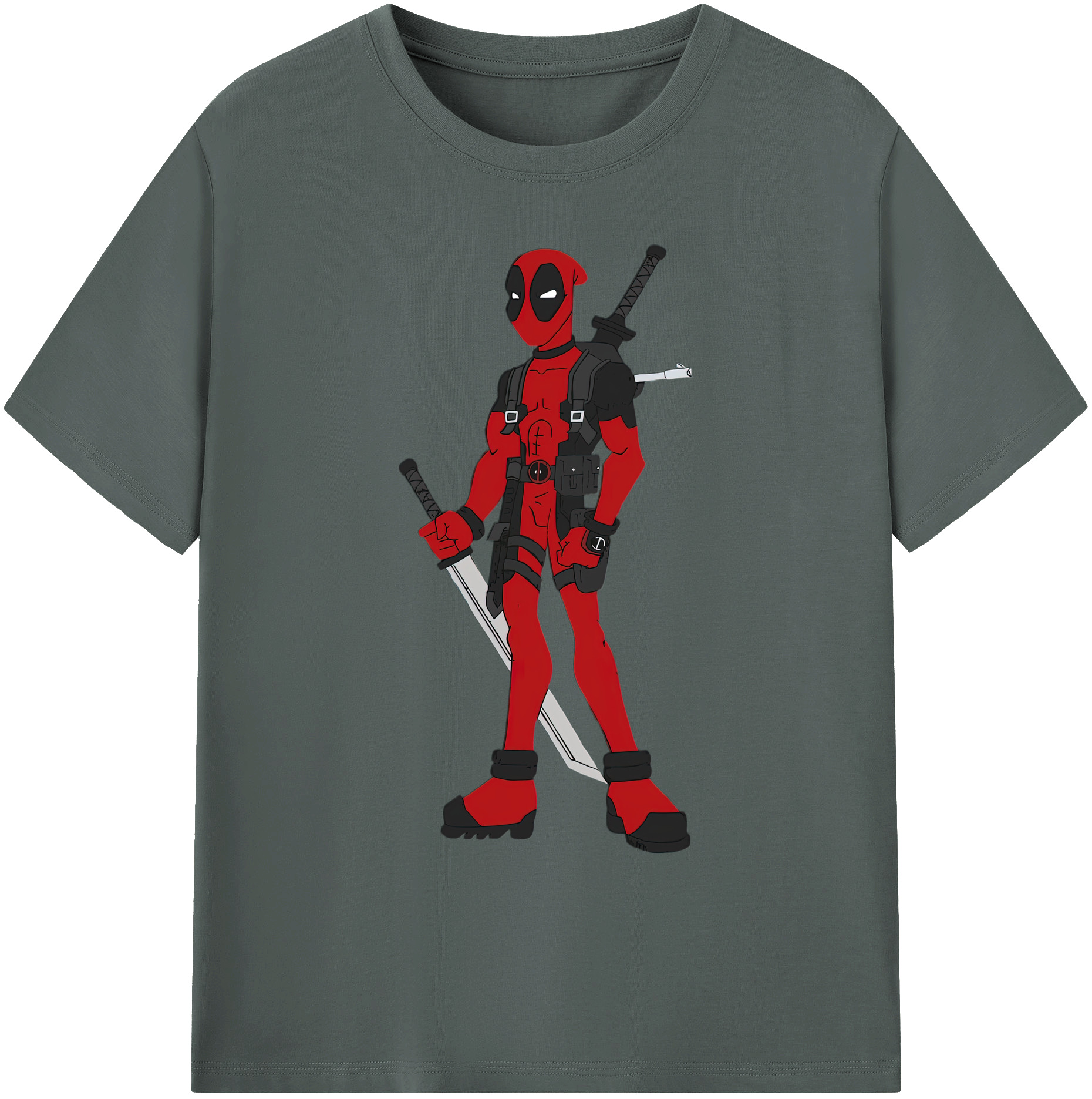 （画像用） Deadpool デッドプール 綿100％ メンズ半袖Tシャツ｜肌触りやわらか＆通気性